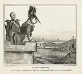 Honoré Daumier, Le czar à Sébastopol - C’est vexant ...“, sheet 251 from „Actualités, lithograph on vellum; unframed