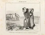 Honoré Daumier, Les Boyards réduits ...“, sheet 4 from „Les Cosaques pour rire, lithograph on vellum; unframed