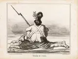 Honoré Daumier, La Situation de l’Italie.“, sheet 7 from „Actualités, lithograph on vellum; unframed
