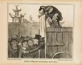 Honoré Daumier, Arrivée à Pekin ...“, sheet 14 from „En Chine, lithograph on vellum; unframed