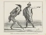 Honoré Daumier, Comme quoi actuellement ...“, sheet 35 from „Actualités, lithograph on vellum; unframed
