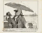 Honoré Daumier, A Tanger ...“, sheet 115 from „Actualités, lithograph on vellum; unframed