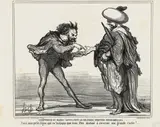 Honoré Daumier, L’Empereur du Maroc ...“, sheet 126 from „Actualités, lithograph on vellum; unframed