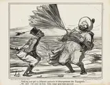 Honoré Daumier, Voilà un vent ...“, sheet 127 from „Actualités, lithograph on vellum; unframed