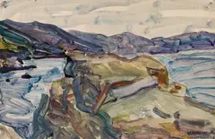 Hans Josef Weber Tyrol, Landscape, watercolour on paper
