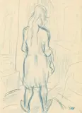 Rudolf Wacker, Standing woman seen from behind