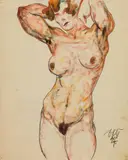 Otto Rudolf Schatz, Standing female nude