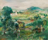 Ernst Huber, Summer landscape, oil on canvas