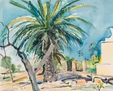 Ernst Huber, Palmtree on Capri