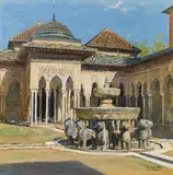 Johann Victor Krämer, Granada, oil on canvas