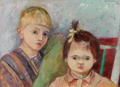 Maximilian Florian, Double portrait of Paul and Henriette, 1939, oil on canvas