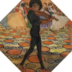 Richard Hartinger, The violinist, 1911, oil on canvas