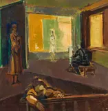 Joseph Floch, In the studio I, 1957, oil on canvas