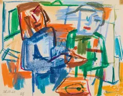 Hilde Goldschmidt, Mixed lot: three works on paper, mixed media on paper