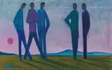 Werner Berg, Kegler, Sommerabend, 1979, oil on canvas