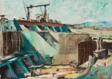 Wilhelm Nicolaus Prachensky, Construction site of a power plant