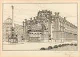 Otto Wagner, Design for the Kaiser Joseph Stadtmuseum, India ink and pencil on paper
