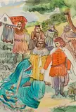 Franz von Zülow, From the Parzival cycle: Kundrie begs Parzival for forgiveness