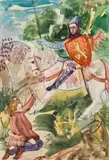 Franz von Zülow, From the Parzival cycle: The encounter with the knight