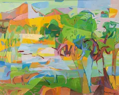 Georg Koenigstein, Near the Thaya, 1997, oil on canvas