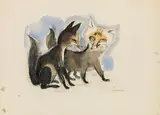 Ludwig Heinrich Jungnickel, Two foxes