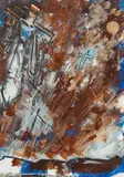 Resurrection by Christian Ludwig Attersee, 1998, mixed media on paper; framed, sold Mar 2020