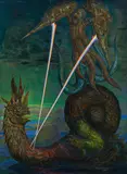 Ernst Fuchs, Griffin and dragon