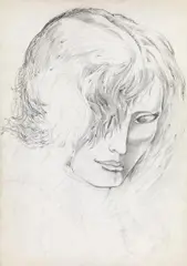 Sketch: slave (Fayence Australien) by Leherb, 1980-92, graphite pencil on paper; unframed, offered Mar 2020