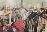 Bernhard Vogel, Vienna Movie Nights, 2006, mixed media, collage on canvas; unframed