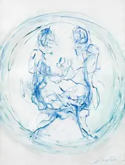 Peter Bischof, Untitled, 1973, watercolour on paper; framed