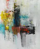 Sinasi Bozatli, W.A.M. D MINOR PIANO CONCERTO, 2019, acrylic on canvas; framed