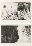 Alfred Hrdlicka, mixed lot of two prints - from the cycle: "The French Revolution, print, etching on copper; unframed