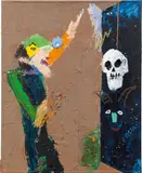 Adi Holzer, Conversation with the afterworld, 2005, oil on canvas; unframed