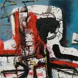 Walter Eckert, Untitled, oil on canvas; framed