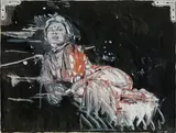 Peter Sengl, Lying woman with tight muscles