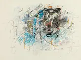 Untitled by Hans Staudacher, 1994, mixed media on paper; framed, sold Mar 2020