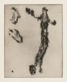Max Weiler, Plant, 1997, etching; framed