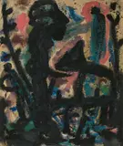 Gunter Damisch, Standing man with animal