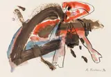 Adolf Frohner, Untitled, 1990, mixed media on paper; unframed