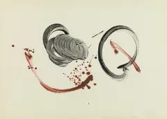 Johann Fruhmann, Untitled, 1959, mixed media on paper; framed
