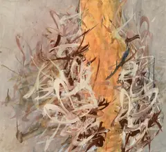 Johann Fruhmann, Untitled, 1963, oil on canvas; framed