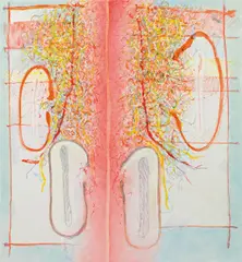Johann Fruhmann, Untitled, 1984, dispersion on canvas; framed
