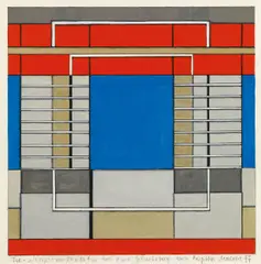 Brigitta Malche, Untitled, 1977, mixed media on paper; framed