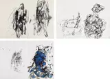 Martha Jungwirth, Mixed lot of 2 sketchbooks, 1994, mixed media on paper