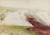 Martha Jungwirth, Untitled, 1978, watercolour on paper; framed
