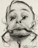 Untitled by Arnulf Rainer, mixed media on photograph on canvas; framed, offered Mar 2020
