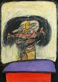 Franz Ringel, Untitled, 1976, mixed media on paper; framed