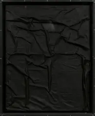 Untitled by Christian Rosa, oil on linen; framed and installed behind plexiglas, offered Mar 2020
