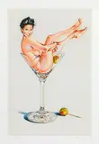 Mel Ramos, Martini Miss #2, 2004, colour lithography; framed