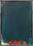 Arnulf Rainer, Foot painting, 1977/89, oil on plate; framed